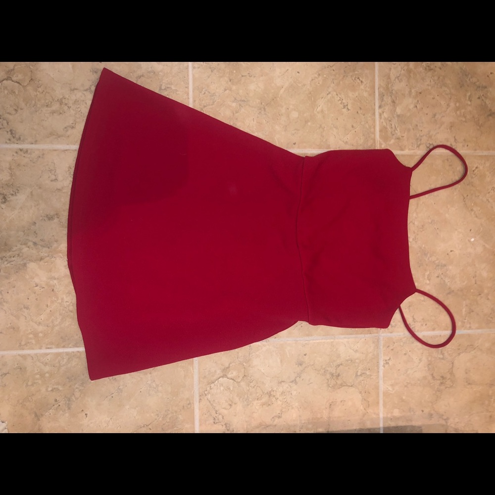 red dress
